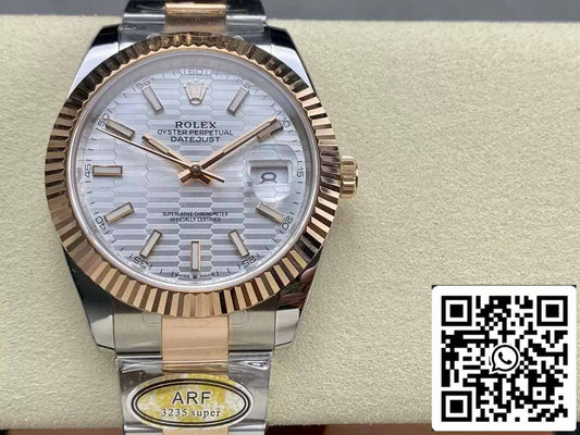 Rolex Datejust 41 126331-0017 Oyster cinturino ARF Fabbrica 1:1 edizione migliore electroplated with 18k Oro