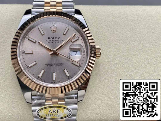 Rolex Datejust 126331-010 Jubilee cinturino ARF Fabbrica 1:1 edizione migliore electroplated with 18k Oro