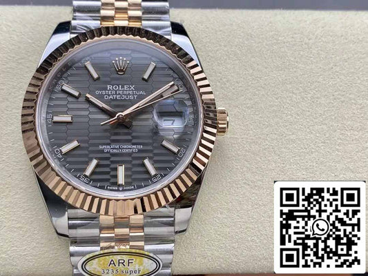 Rolex Datejust 126331-001 Jubilee cinturino ARF Fabbrica 1:1 edizione migliore electroplated with 18k Oro