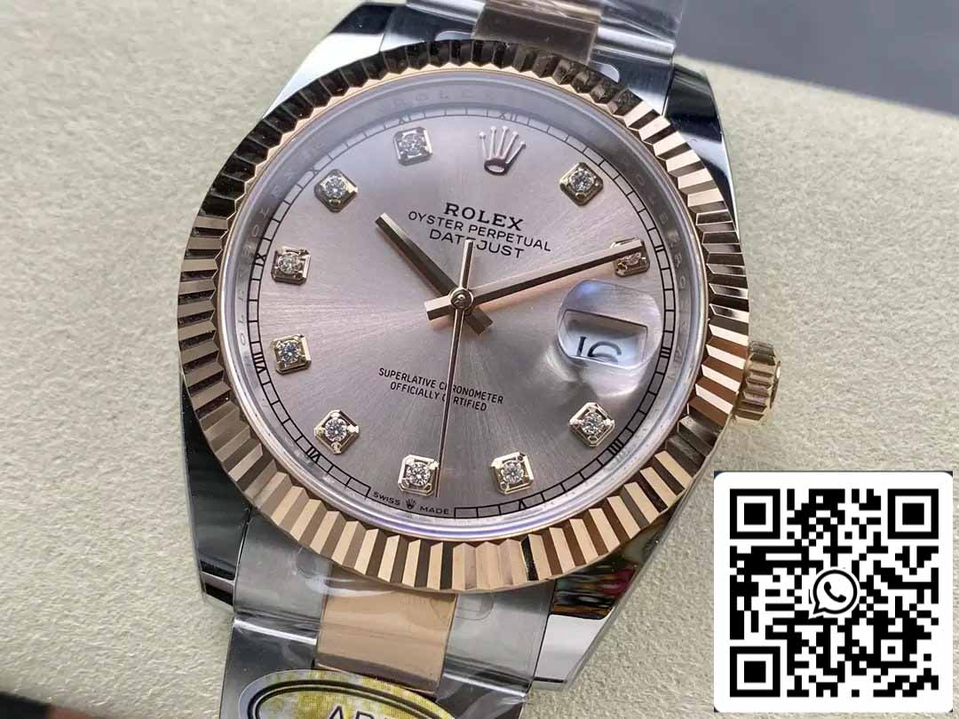 Rolex Datejust 126331-0007 ARF Fabbrica 1:1 edizione migliore electroplated with 18k Oro