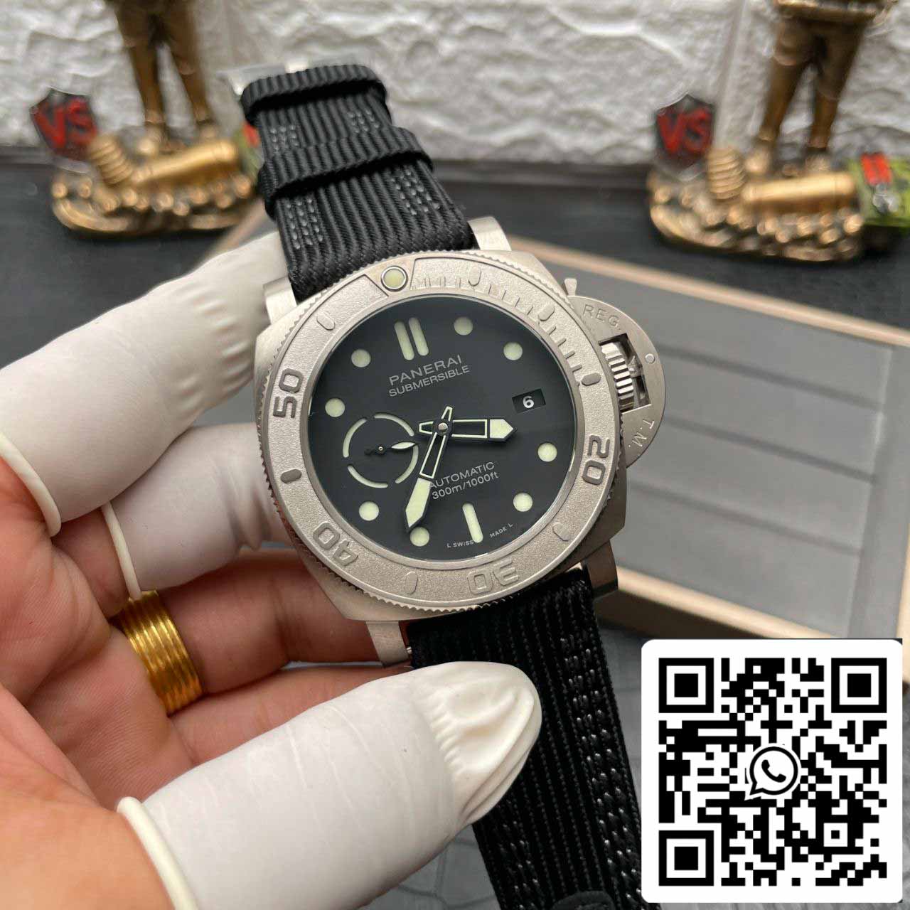Panerai Sumergible PAM00984 1:1 edizione migliore VS Fabbrica quadrante nero Swiss P.9010