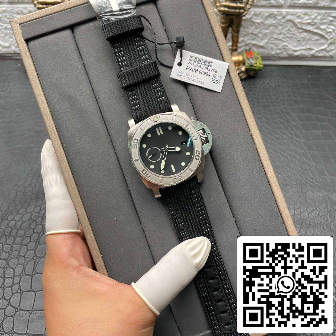 Panerai Sumergible PAM00984 1:1 edizione migliore VS Fabbrica quadrante nero Swiss P.9010