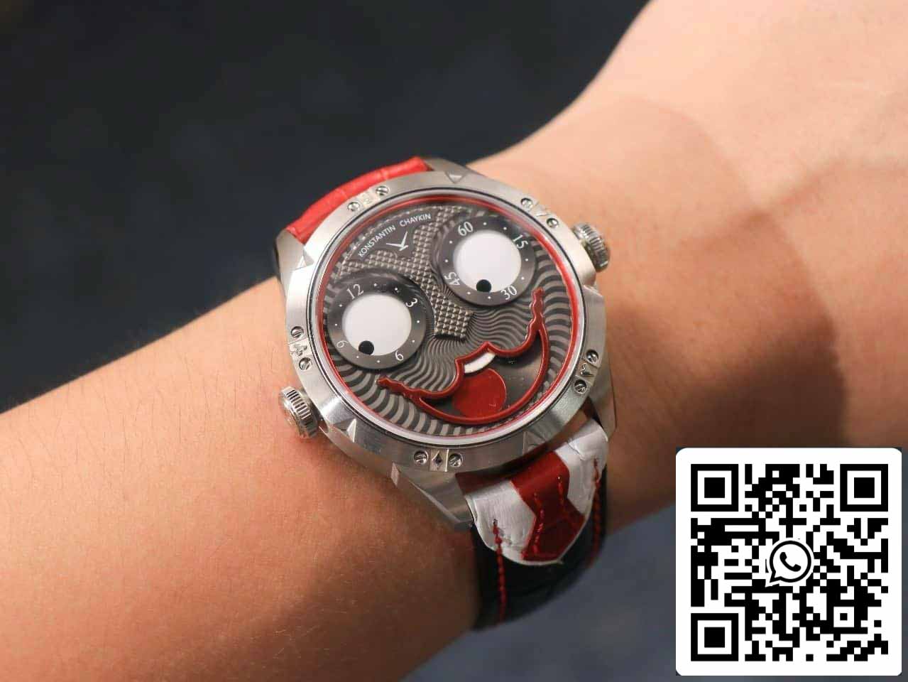Konstantin Chaykin Joker K07 Grey Dial Red cinturino 1:1 Best Edition TW Fabbrica V3s Version