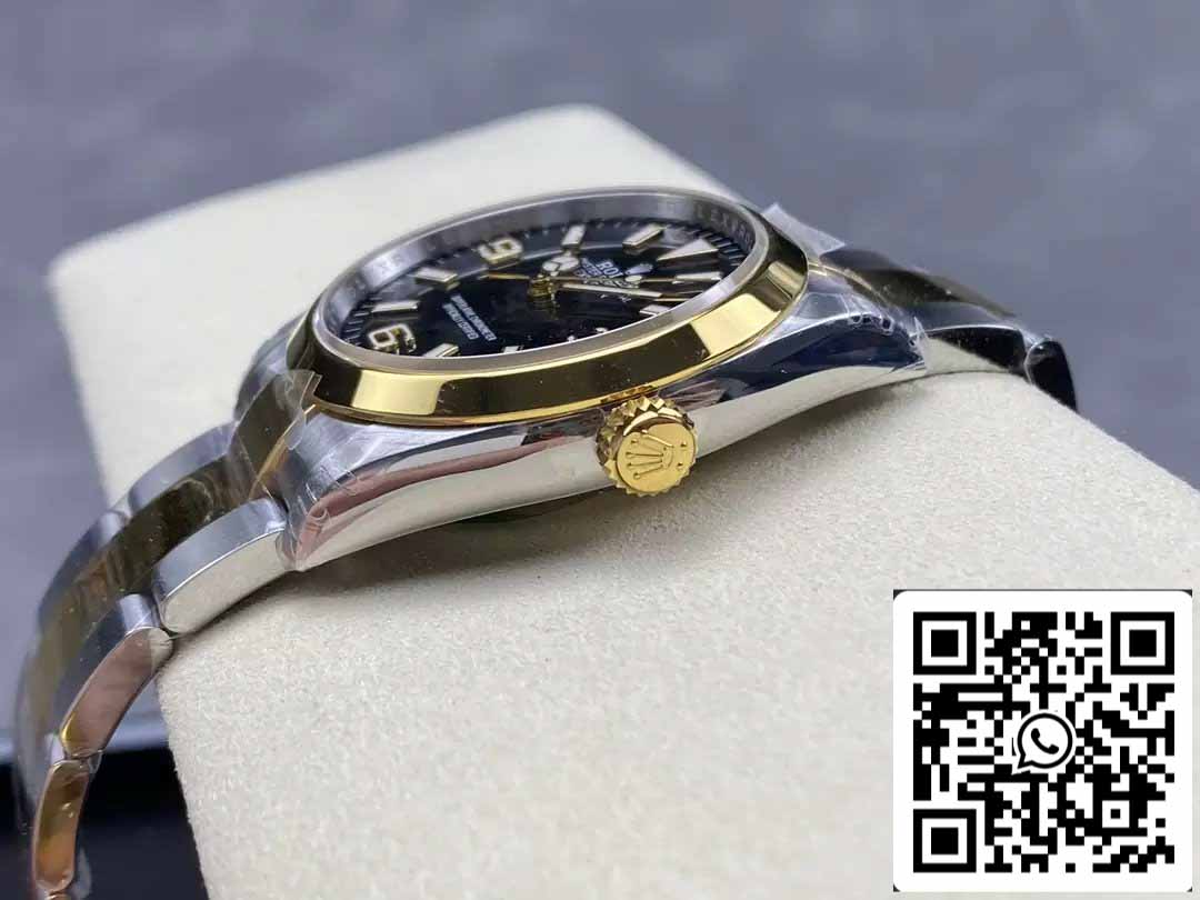 Rolex Explorer M124273-0001 36MM 1:1 edizione migliore VS Fabbrica quadrante nero Acciaio and Oro