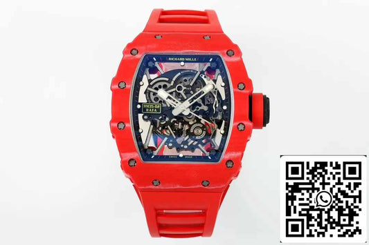 Richard Mille RM035-02 NTPT Carbon 1:1 Best Edition ZF Fabbrica Red Demon Version