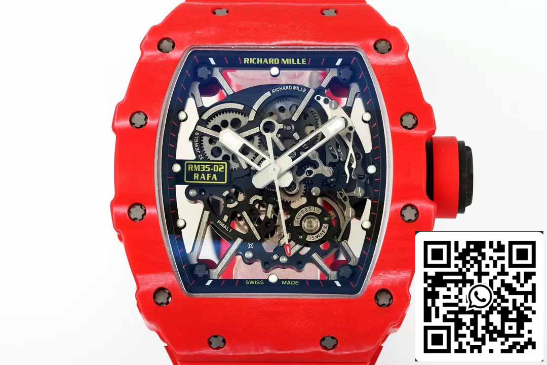 Richard Mille RM035-02 NTPT Carbon 1:1 Best Edition ZF Fabbrica Red Demon Version