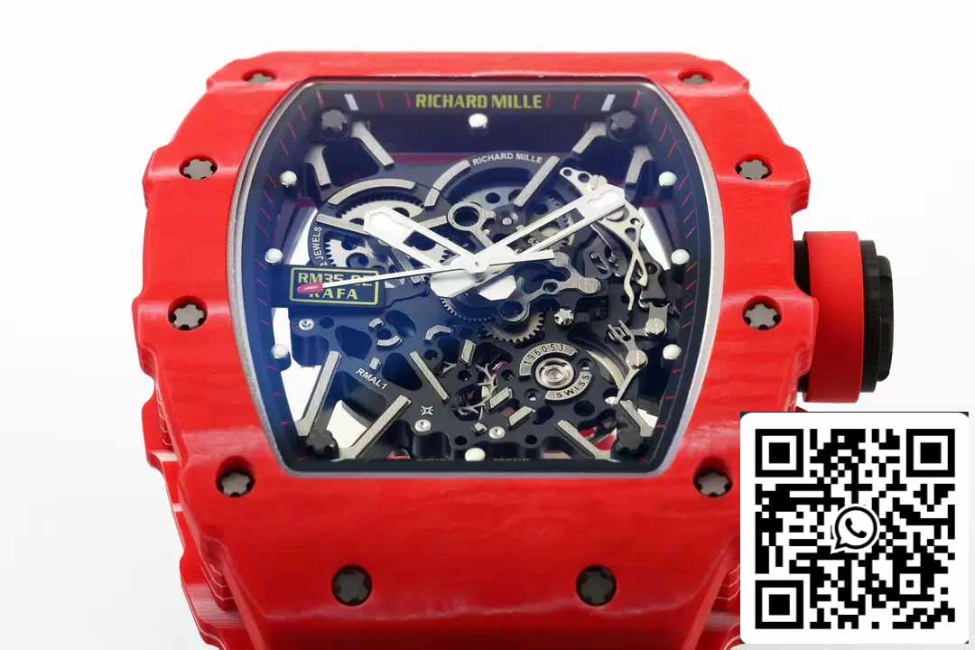 Richard Mille RM035-02 NTPT Carbon 1:1 Best Edition ZF Fabbrica Red Demon Version