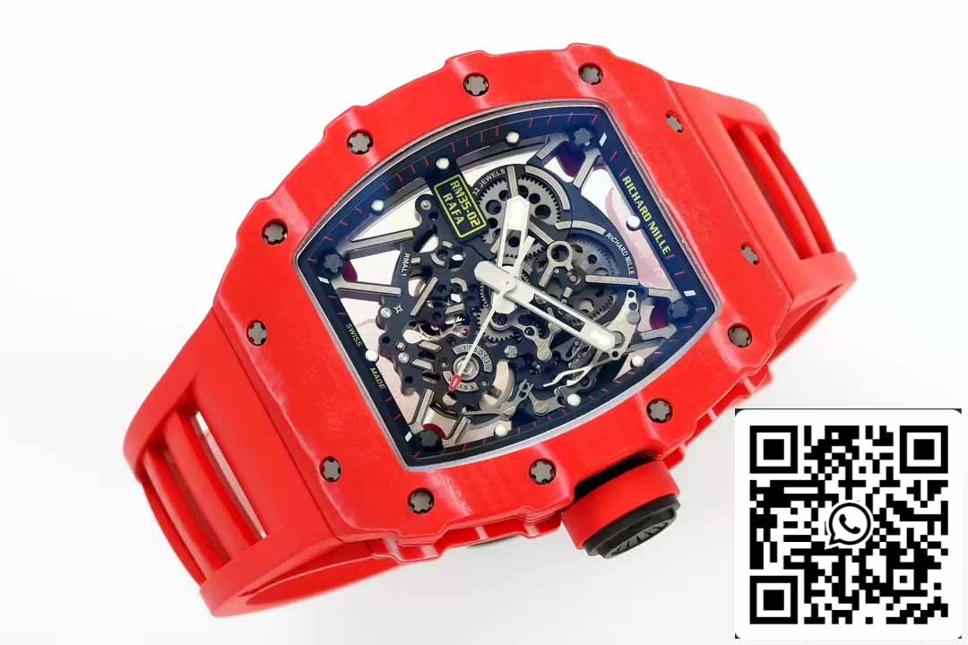 Richard Mille RM035-02 NTPT Carbon 1:1 Best Edition ZF Fabbrica Red Demon Version