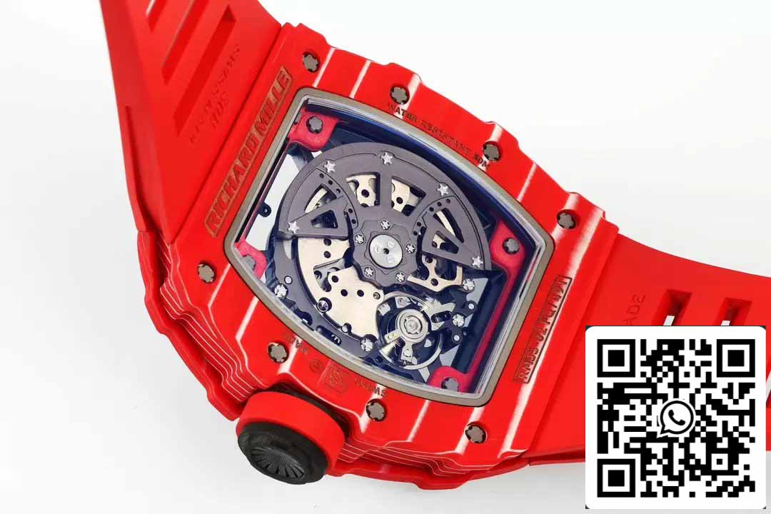 Richard Mille RM035-02 NTPT Carbon 1:1 Best Edition ZF Fabbrica Red Demon Version