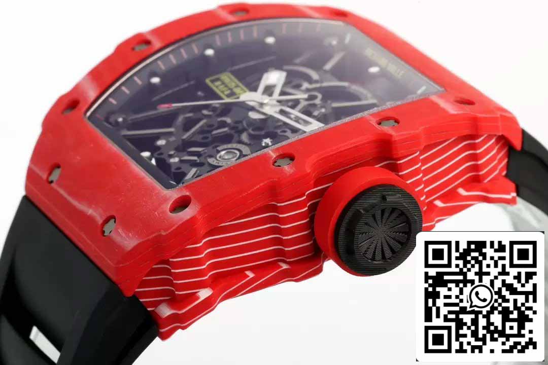 Richard Mille RM035-02 NTPT Carbon 1:1 Best Edition ZF Fabbrica Red Demon Version Black cinturino