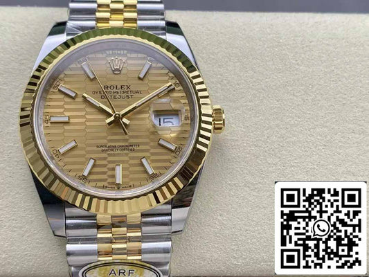 Rolex Datejust m126333-0022 ARF Fabbrica 1:1 edizione migliore electroplated with 18k Oro