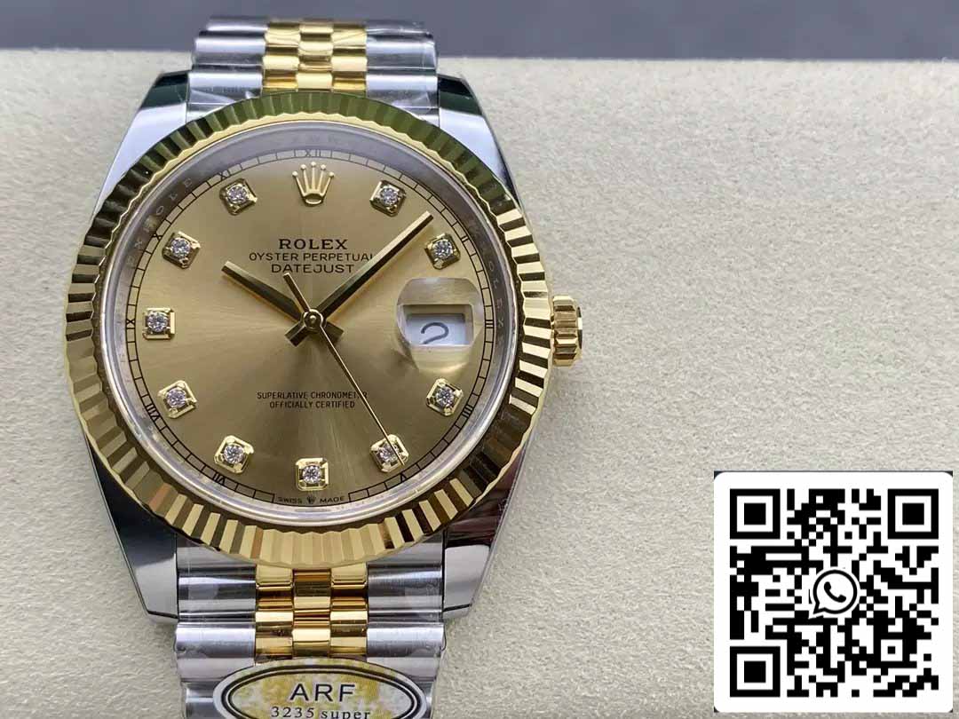 Rolex Datejust m126333-0012 ARF Fabbrica 1:1 edizione migliore electroplated with 18k Oro