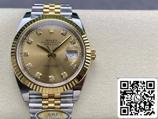 Rolex Datejust m126333-0012 ARF Fabbrica 1:1 edizione migliore electroplated with 18k Oro
