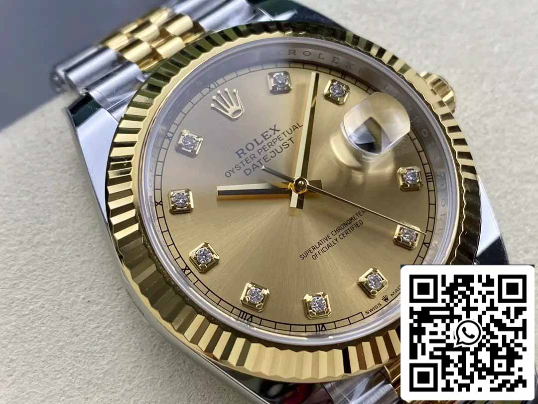 Rolex Datejust m126333-0012 ARF Fabbrica 1:1 edizione migliore electroplated with 18k Oro