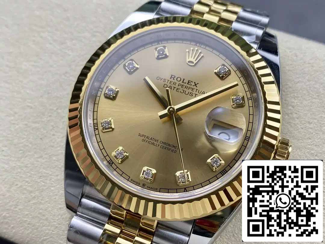 Rolex Datejust m126333-0012 ARF Fabbrica 1:1 edizione migliore electroplated with 18k Oro