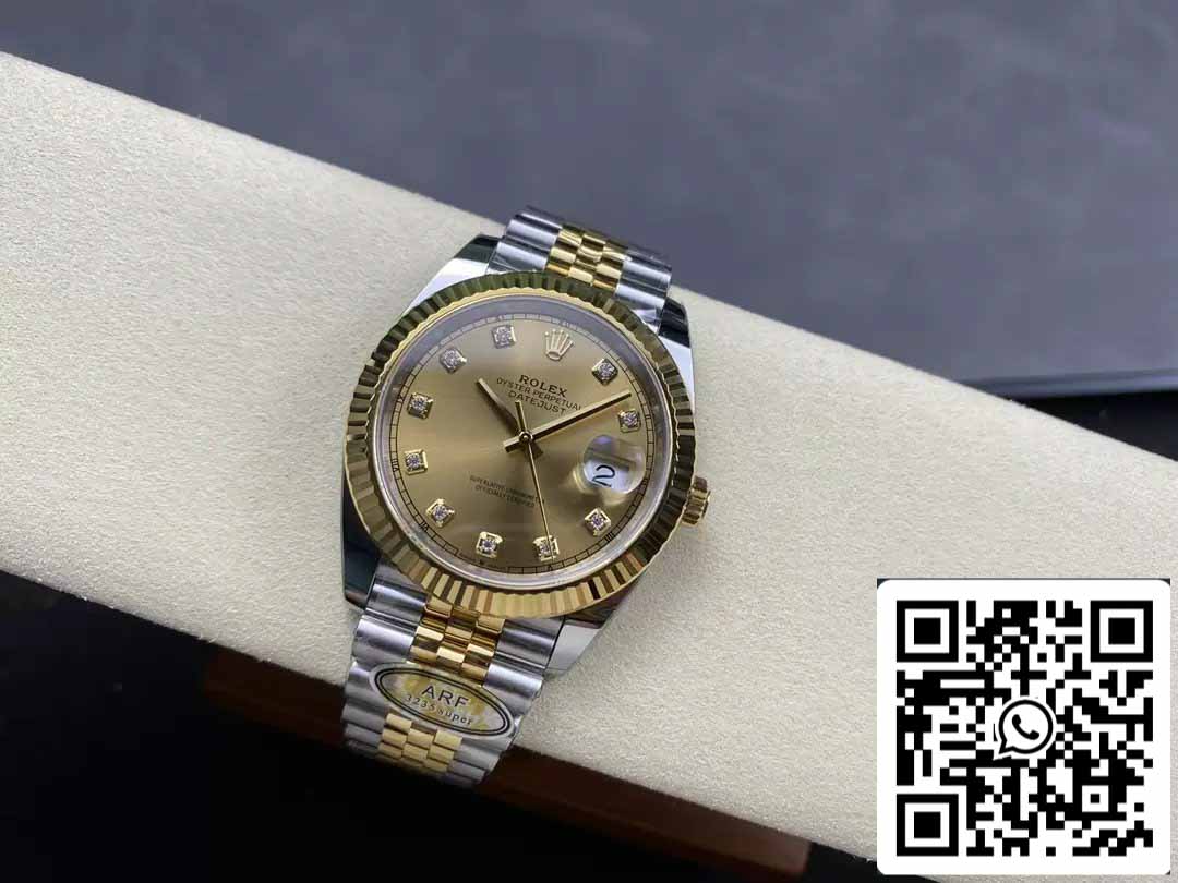 Rolex Datejust m126333-0012 ARF Fabbrica 1:1 edizione migliore electroplated with 18k Oro