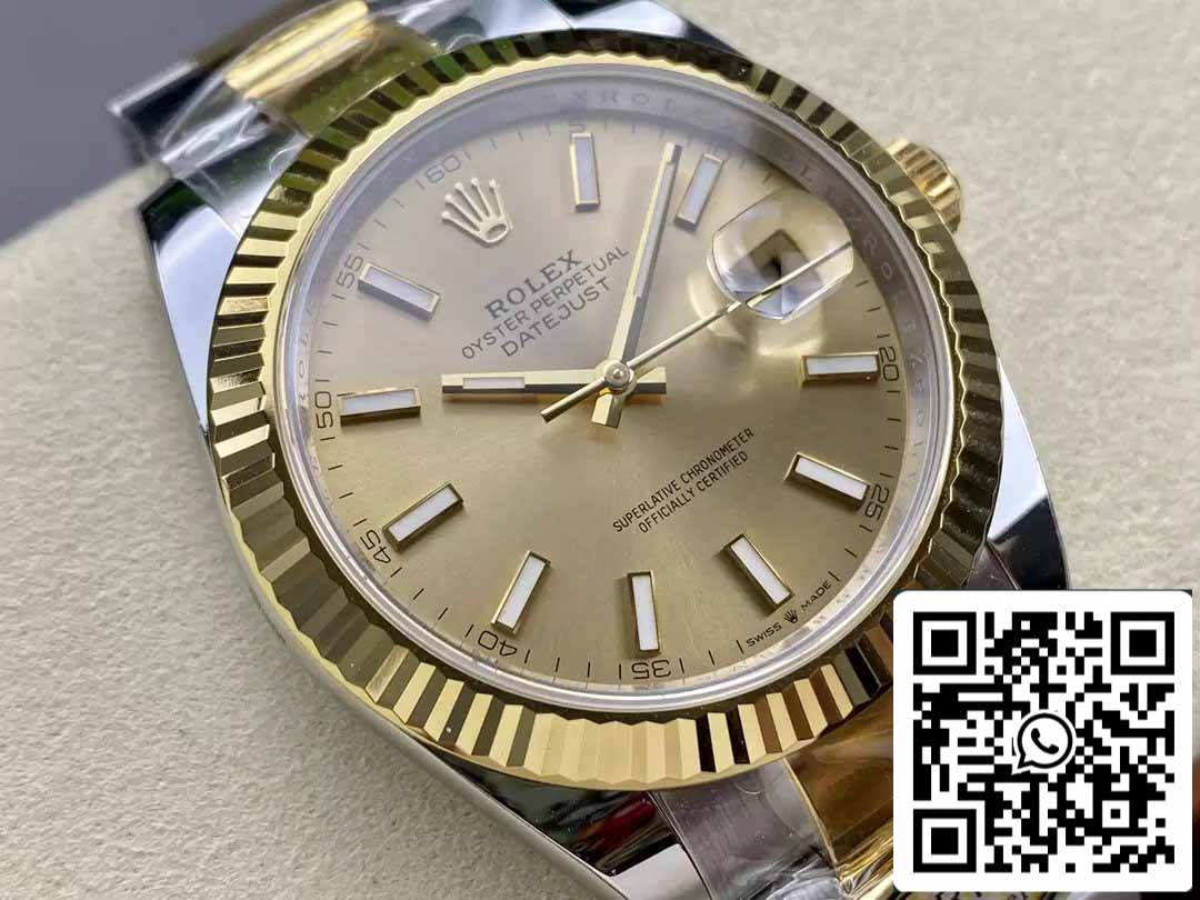 Rolex Datejust m126333-0009 ARF Fabbrica 1:1 edizione migliore electroplated with 18k Oro