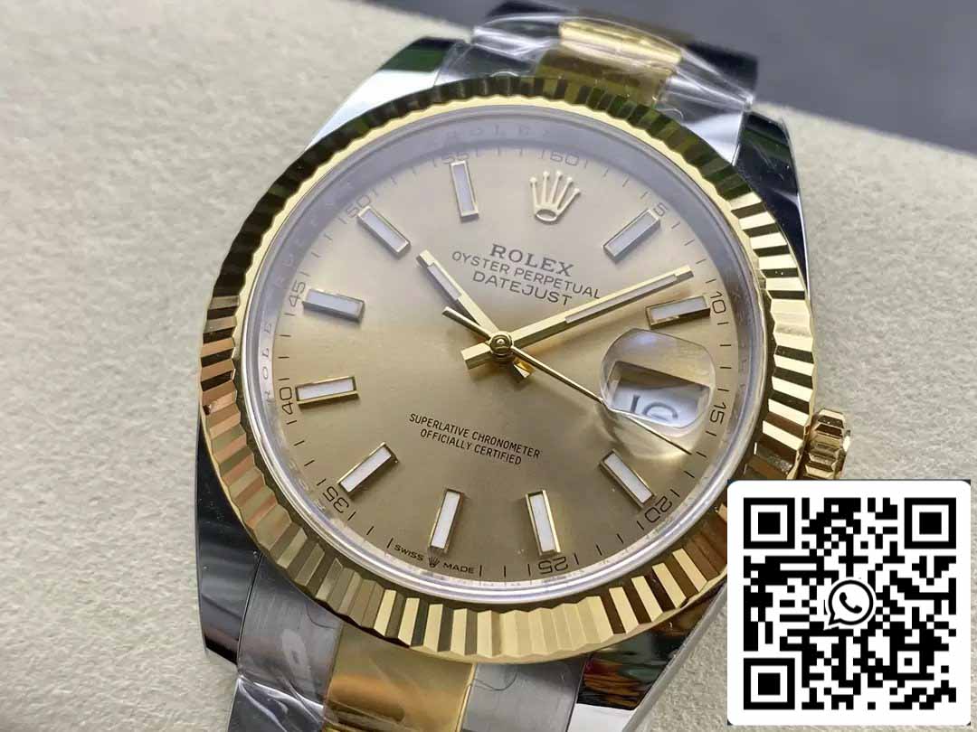 Rolex Datejust m126333-0009 ARF Fabbrica 1:1 edizione migliore electroplated with 18k Oro