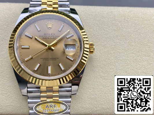 Rolex Datejust m126333-0010 ARF Fabbrica 1:1 edizione migliore electroplated with 18k Oro