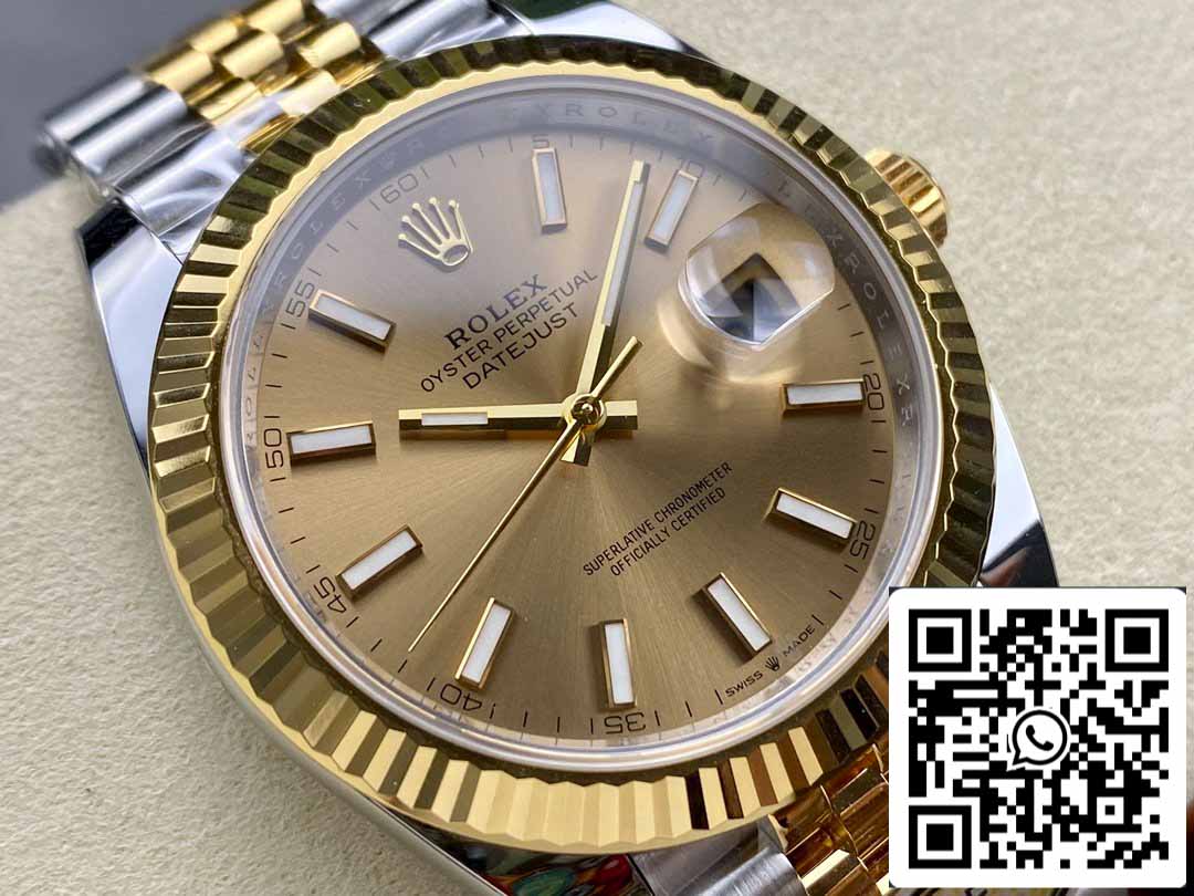 Rolex Datejust m126333-0010 ARF Fabbrica 1:1 edizione migliore electroplated with 18k Oro