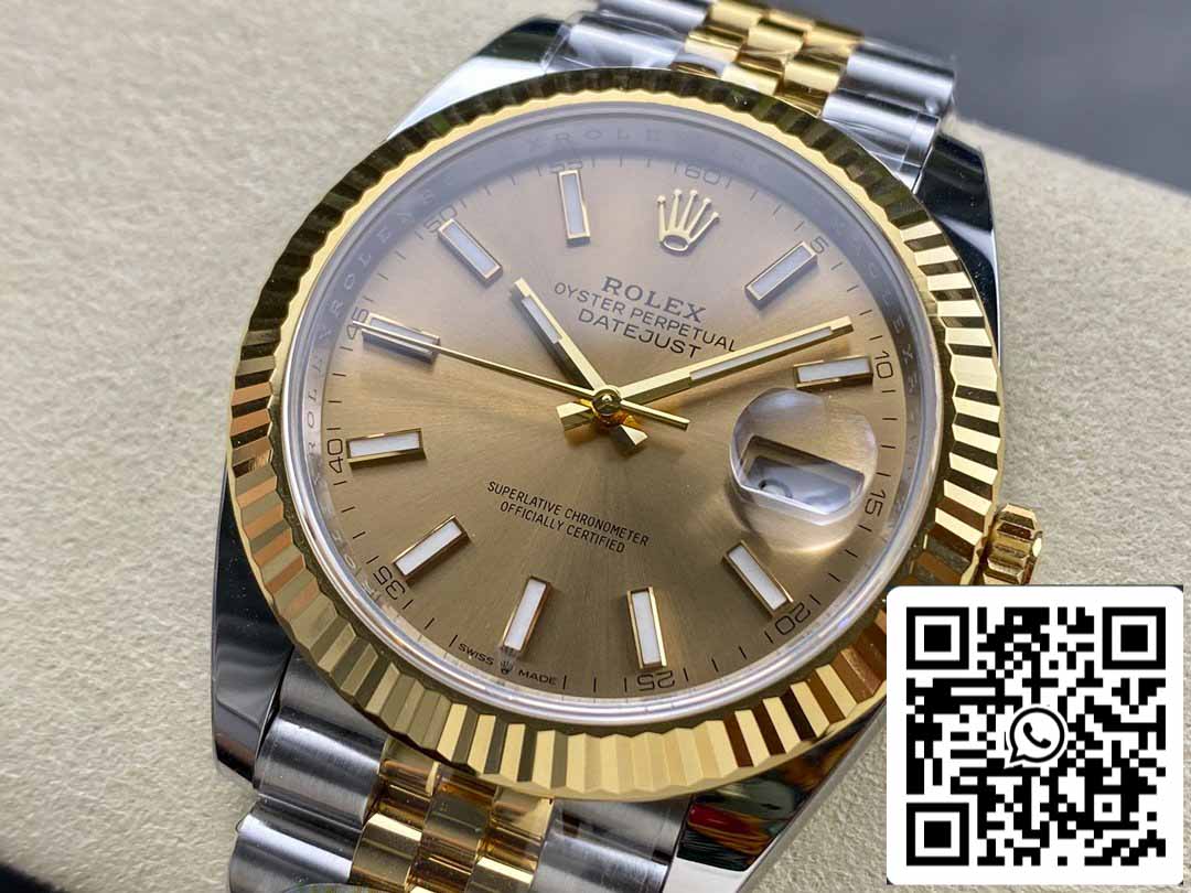 Rolex Datejust m126333-0010 ARF Fabbrica 1:1 edizione migliore electroplated with 18k Oro