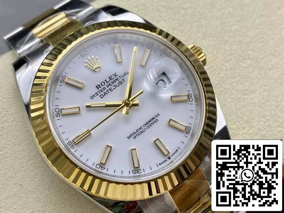 Rolex Datejust m126333-0015 Oyster cinturino ARF Fabbrica 1:1 edizione migliore electroplated with 18k Oro