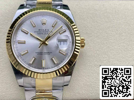 Rolex Datejust m126333-0001 Oyster cinturino  ARF Fabbrica 1:1 edizione migliore electroplated with 18k Oro