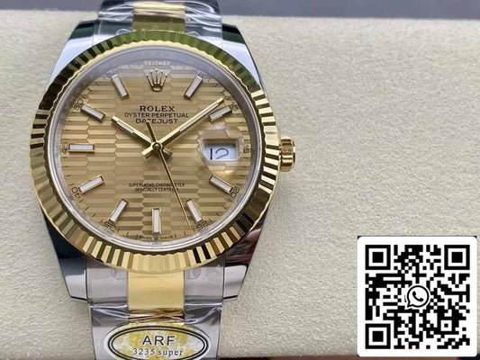 Rolex Datejust m126333-0009 Oyster cinturino  ARF Fabbrica 1:1 edizione migliore electroplated with 18k Oro
