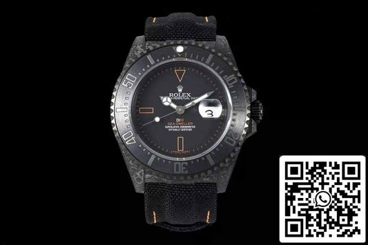 Rolex Deepsea Sea-Dweller M126600 1:1 edizione migliore Diw Fabbrica V2 upgrade Pelle cinturino