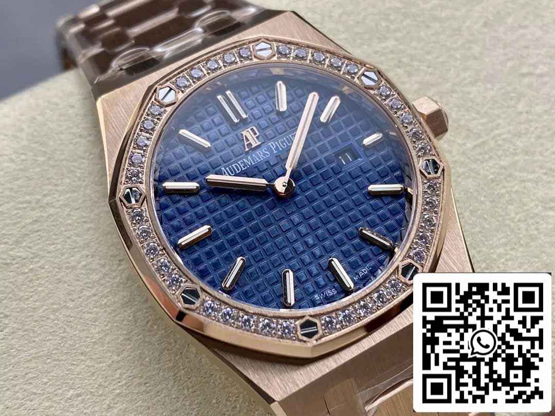 Audemars Piguet 67651 Quartz 33mm 1:1 Best Edition ZF Fabbrica Blue Dial Rose Gold