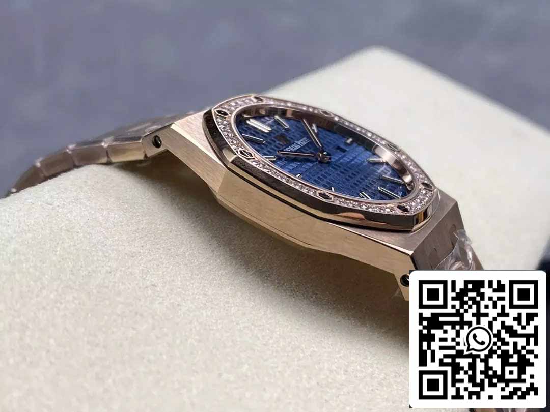 Audemars Piguet 67651 Quartz 33mm 1:1 Best Edition ZF Fabbrica Blue Dial Rose Gold
