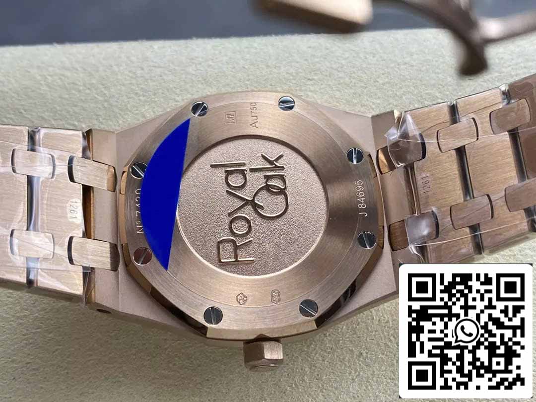 Audemars Piguet 67651 Quartz 33mm 1:1 Best Edition ZF Fabbrica Blue Dial Rose Gold