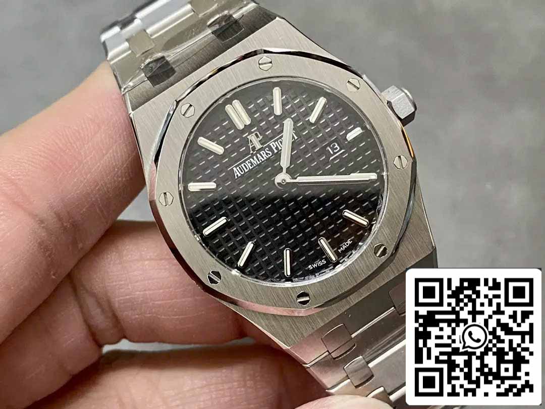 Audemars Piguet 67651 Quartz 33mm 1:1 Best Edition ZF Fabbrica Black Dial Silver Case