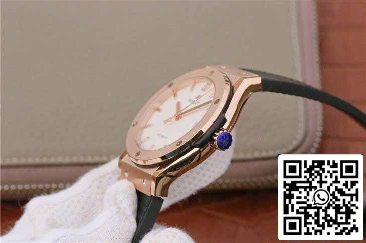 Hublot Classic Fusion 542.OX.2611.LR 1:1 edizione migliore JJ Fabbrica White Dial Rose Gold