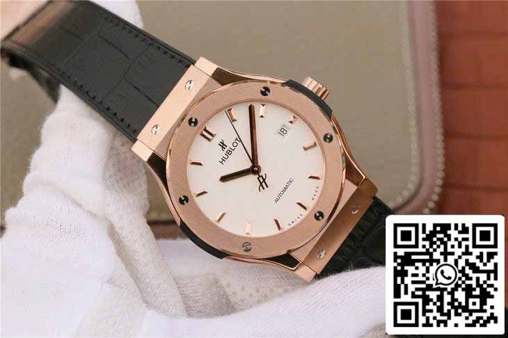 Hublot Classic Fusion 542.OX.2611.LR 1:1 edizione migliore JJ Fabbrica White Dial Rose Gold