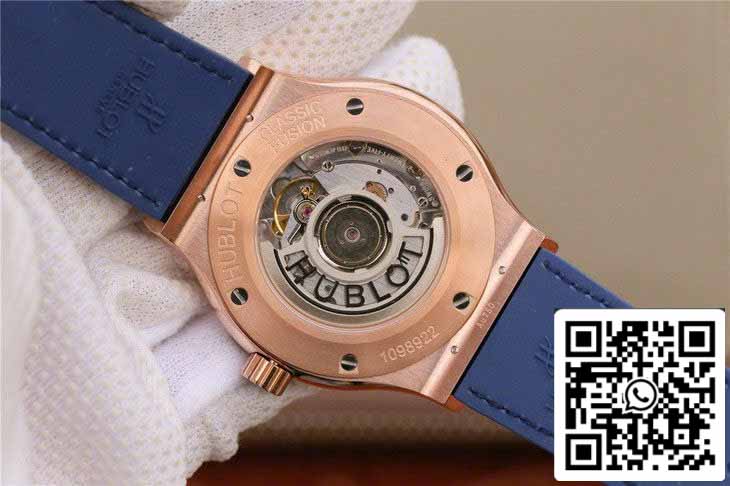 Hublot Classic Fusion 542.OX.7180.LR 1:1 edizione migliore JJ Fabbrica Blue Dial Rose Gold