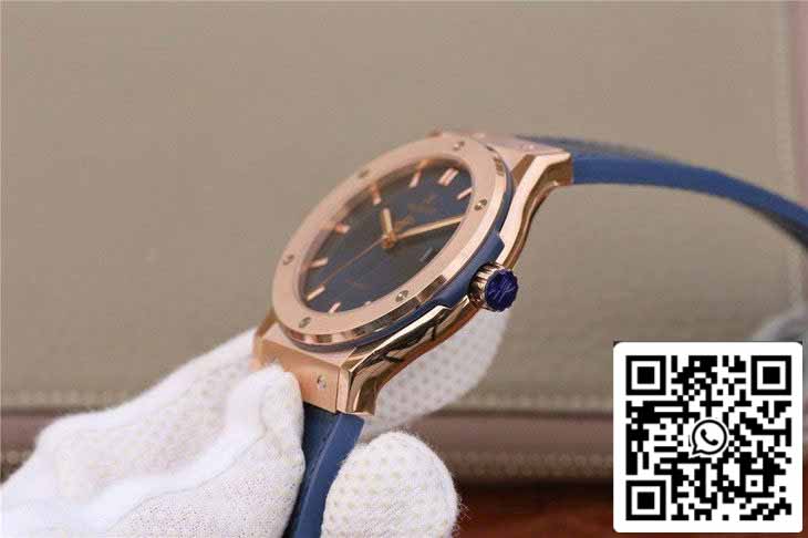 Hublot Classic Fusion 542.OX.7180.LR 1:1 edizione migliore JJ Fabbrica Blue Dial Rose Gold