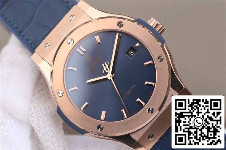 Hublot Classic Fusion 542.OX.7180.LR 1:1 edizione migliore JJ Fabbrica Blue Dial Rose Gold