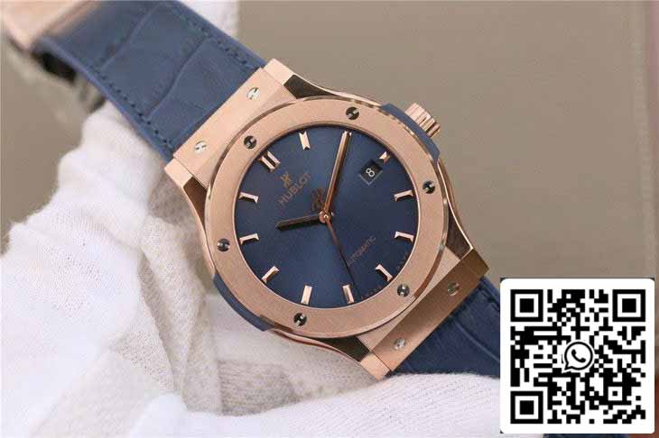 Hublot Classic Fusion 542.OX.7180.LR 1:1 edizione migliore JJ Fabbrica Blue Dial Rose Gold