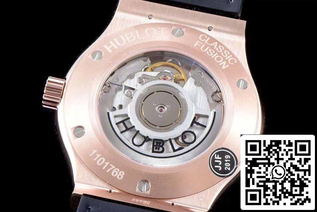 Hublot Classic Fusion 542.OX.8980.LR 1:1 edizione migliore JJ Fabbrica Green Dial Rose Gold