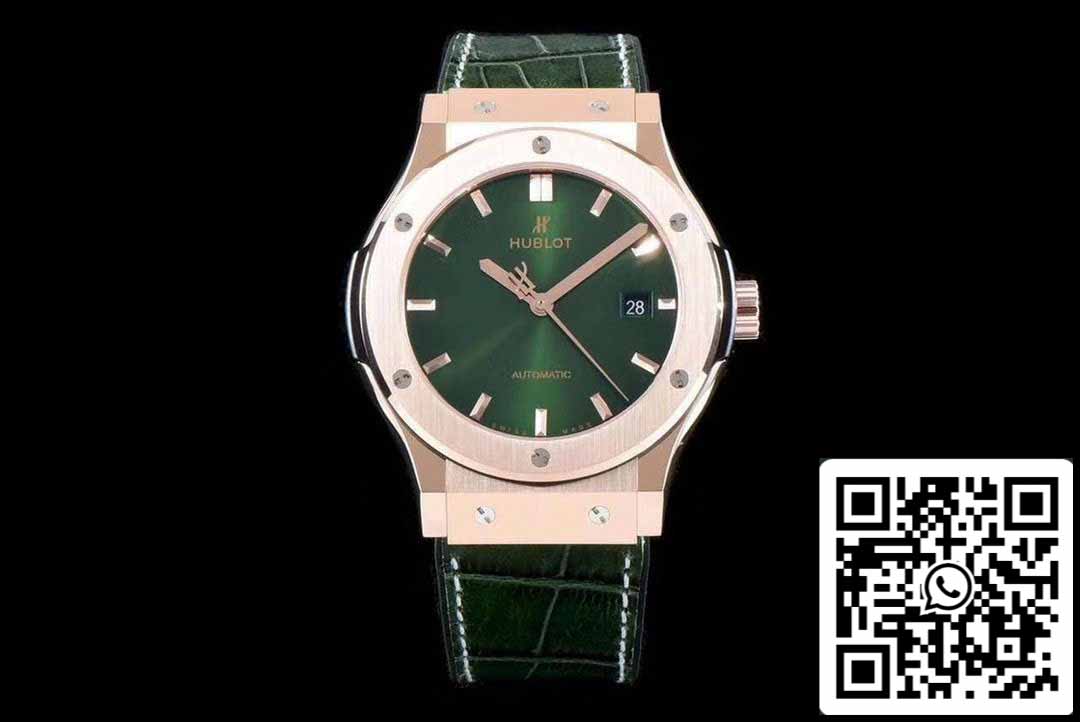 Hublot Classic Fusion 542.OX.8980.LR 1:1 edizione migliore JJ Fabbrica Green Dial Rose Gold