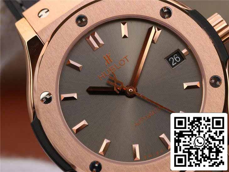 Hublot Classic Fusion 542.OX.7081.LR 1:1 edizione migliore JJ Fabbrica Grey Dial Rose Gold