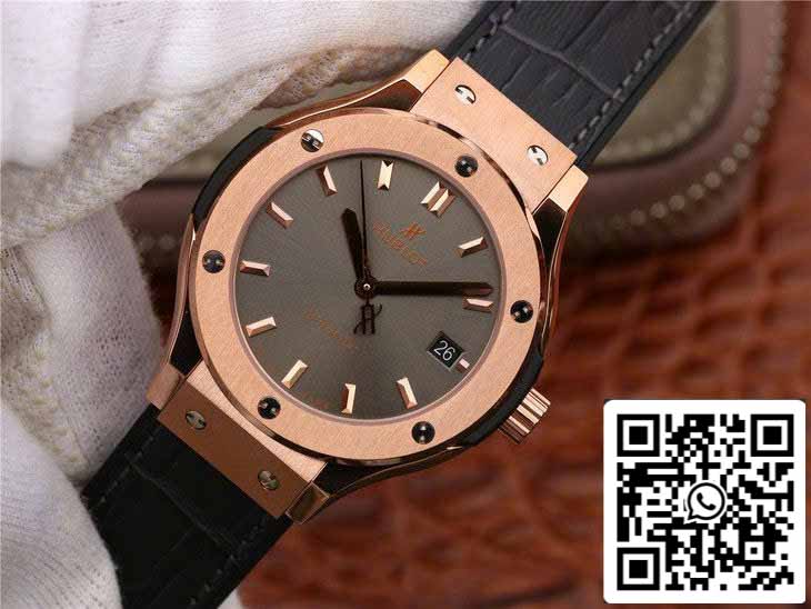 Hublot Classic Fusion 542.OX.7081.LR 1:1 edizione migliore JJ Fabbrica Grey Dial Rose Gold