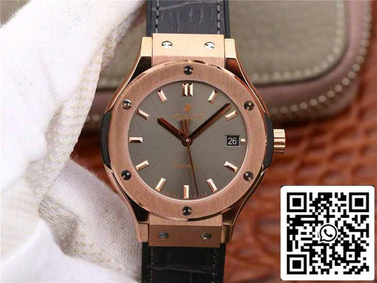 Hublot Classic Fusion 542.OX.7081.LR 1:1 edizione migliore JJ Fabbrica Grey Dial Rose Gold