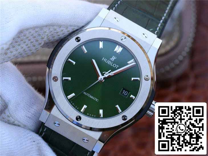 Hublot Classic Fusion 542.NX.8970.LR 1:1 edição melhor JJ Fabbrica mostrador verde