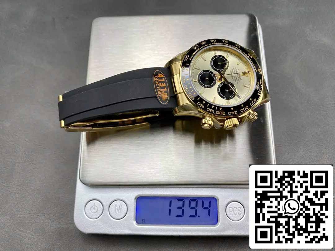 Rolex Cosmograph Daytona m126518 1:1 Best Edition QF Fabbrica 4131 movimento Yellow Dial