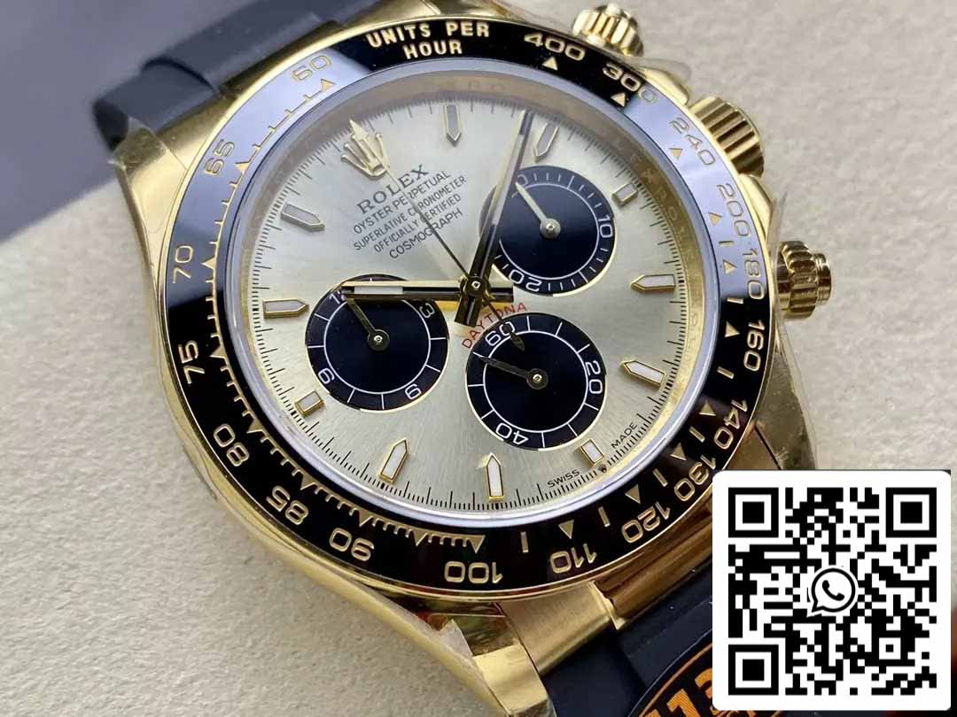 Rolex Cosmograph Daytona m126518 1:1 Best Edition QF Fabbrica 4131 movimento Yellow Dial