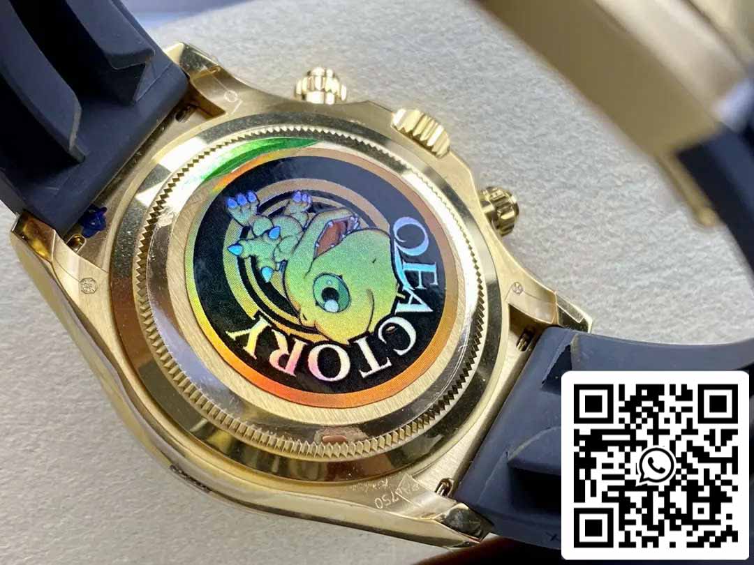 Rolex Cosmograph Daytona m126515 1:1 Best Edition QF Fabbrica 4131 movimento Black Dial and Rose Gold