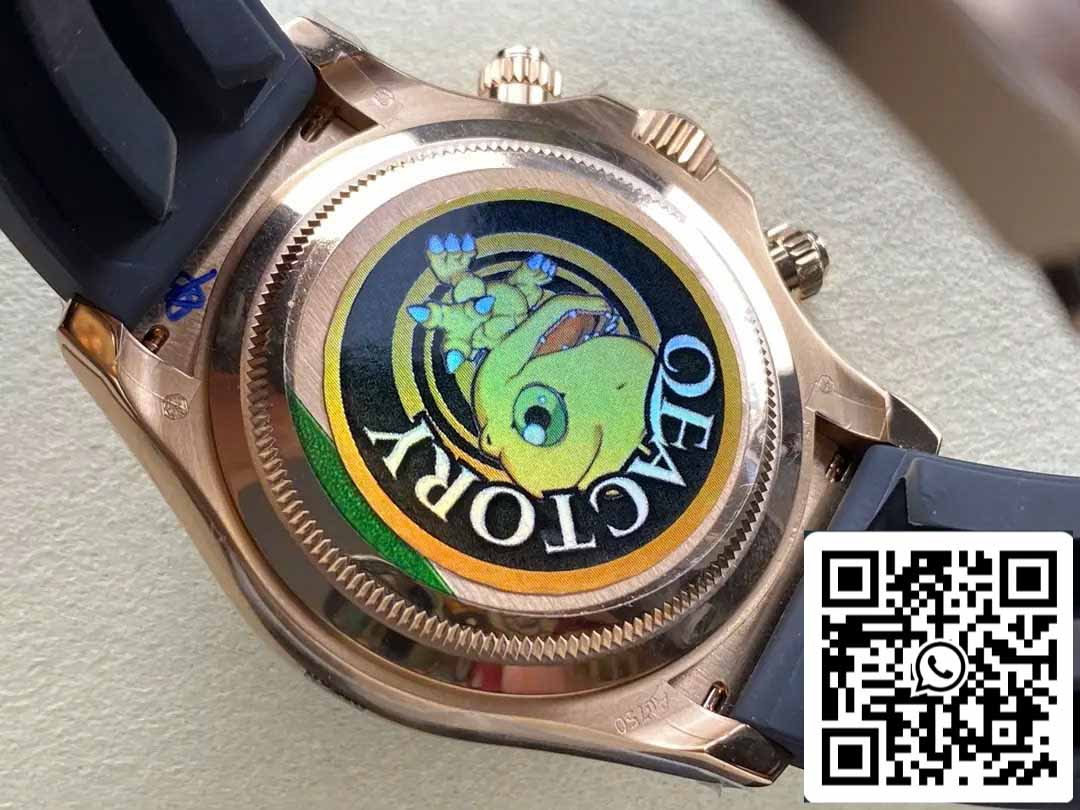 Rolex Cosmograph Daytona m126515LN 1:1 Best Edition QF Fabbrica 4131 movimento Black Dial Rose gold