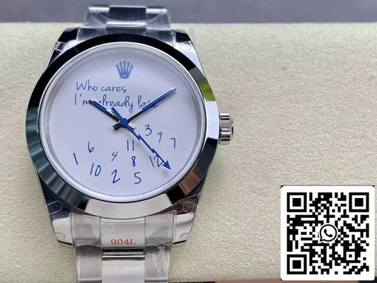 replica Rolex Datejust 41mm  "Who Cares I'm Already Late" Counterweight Versione GM Fabbrica